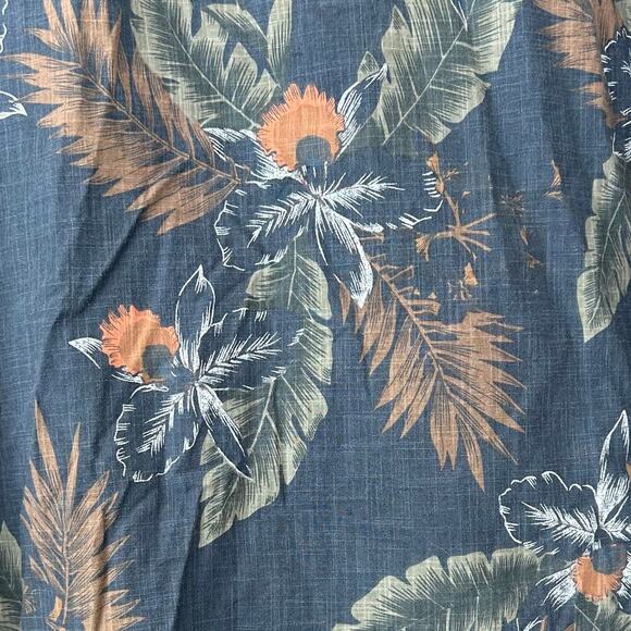 Vintage Cotton Works hawiian tropical luau button up floral resortwear 2XL - Picture 13 of 13
